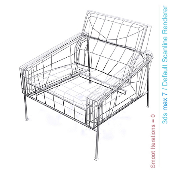3d model design series - series 3300 easy chair by lajhar